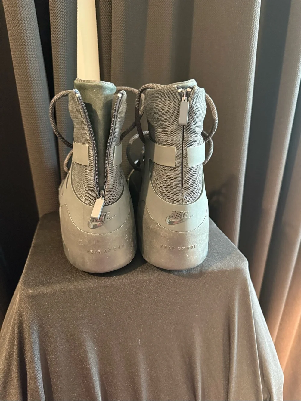 Men’s High-Top Casual Sneaker Boot in Olive Gray